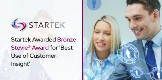 Startek Awarded Bronze Stevie® Award for ‘Best Use of Customer Insight’ Startek Awarded Bronze Stevie® Award for 'Best Use of Customer Insight'