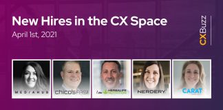 New Hires in the CX Space: April 1st, 2021 New Hires in the CX Space: April 1st, 2021