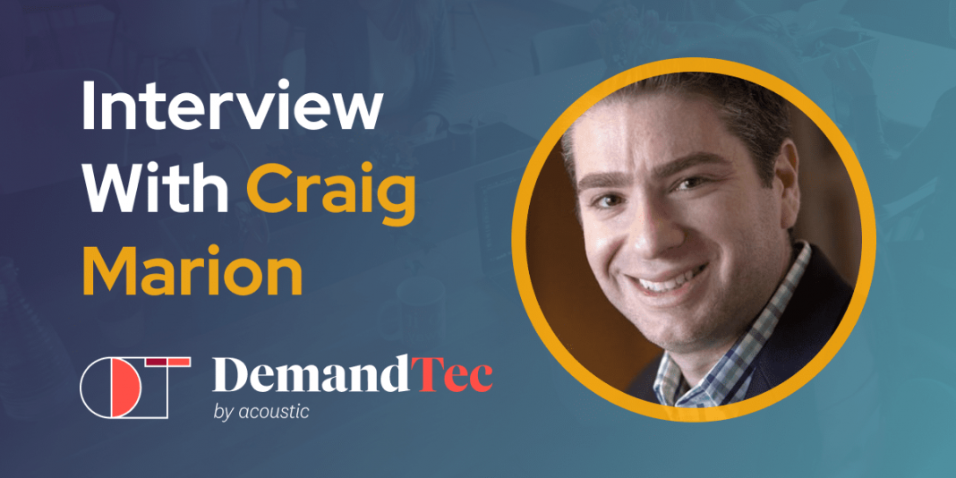 CXBuzz Interview With Craig Marion, Global Product Leader at DemandTec