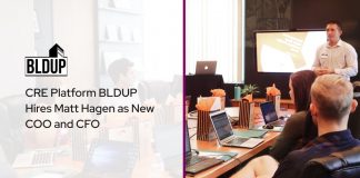 CRE Platform BLDUP Hires Matt Hagen as New COO and CFO