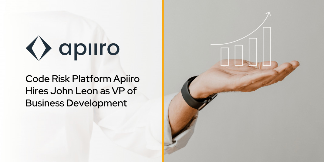 Code Risk Platform Apiiro Hires John Leon as VP of Business Development