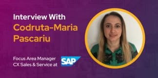 CXBuzz Interview with Codruta-Maria Pascariu, Focus Area Manager CX Sales & Service at SAP, Romania