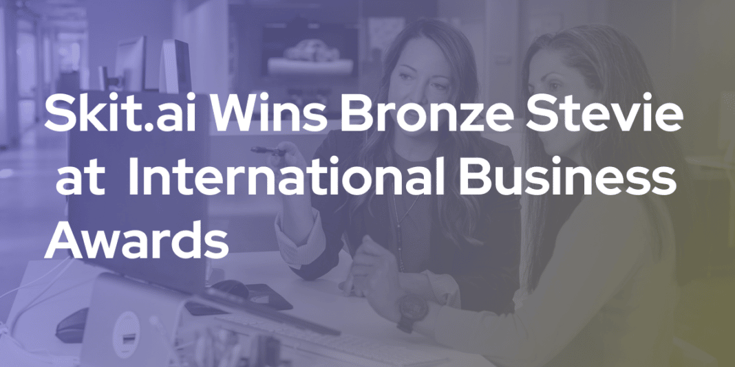 Skit.ai Wins Bronze Stevie at International Business Awards