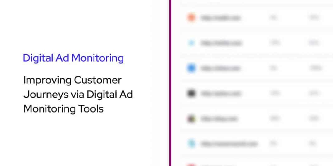 Improving Customer Journeys via Digital Ad Monitoring Tools